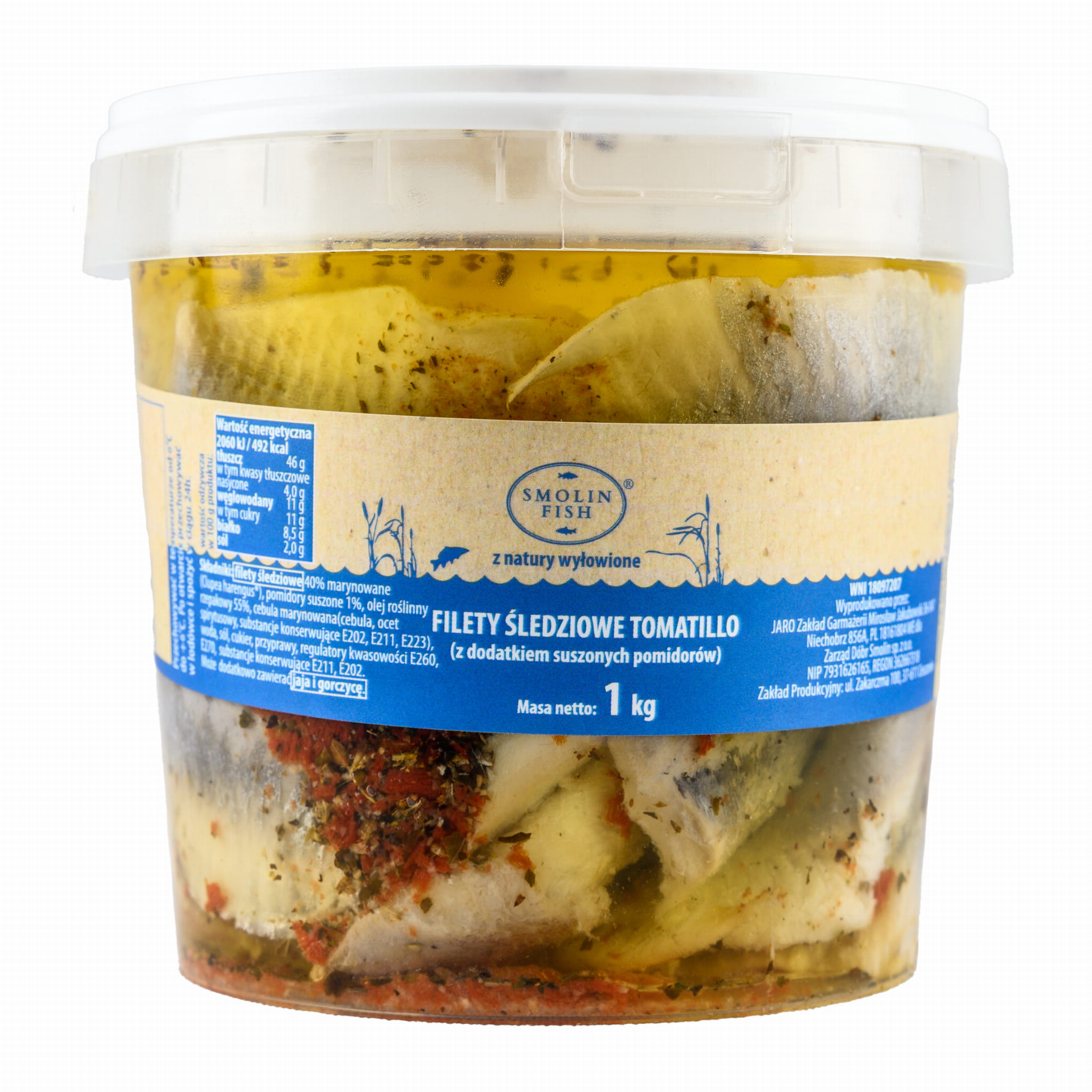 Śledzie z suszonymi pomidorami 1kg