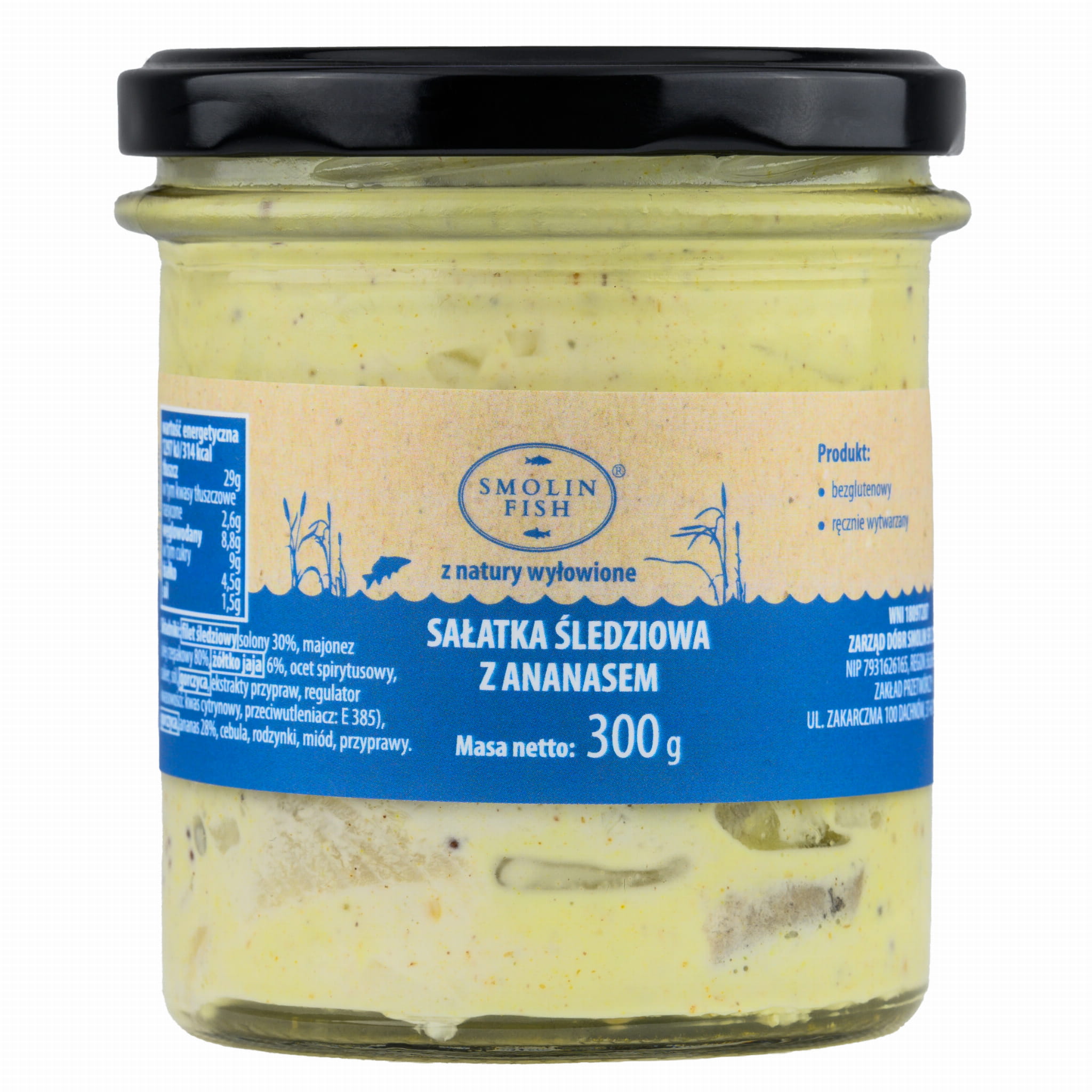 Sałatka śledziowa z ananasem 300g