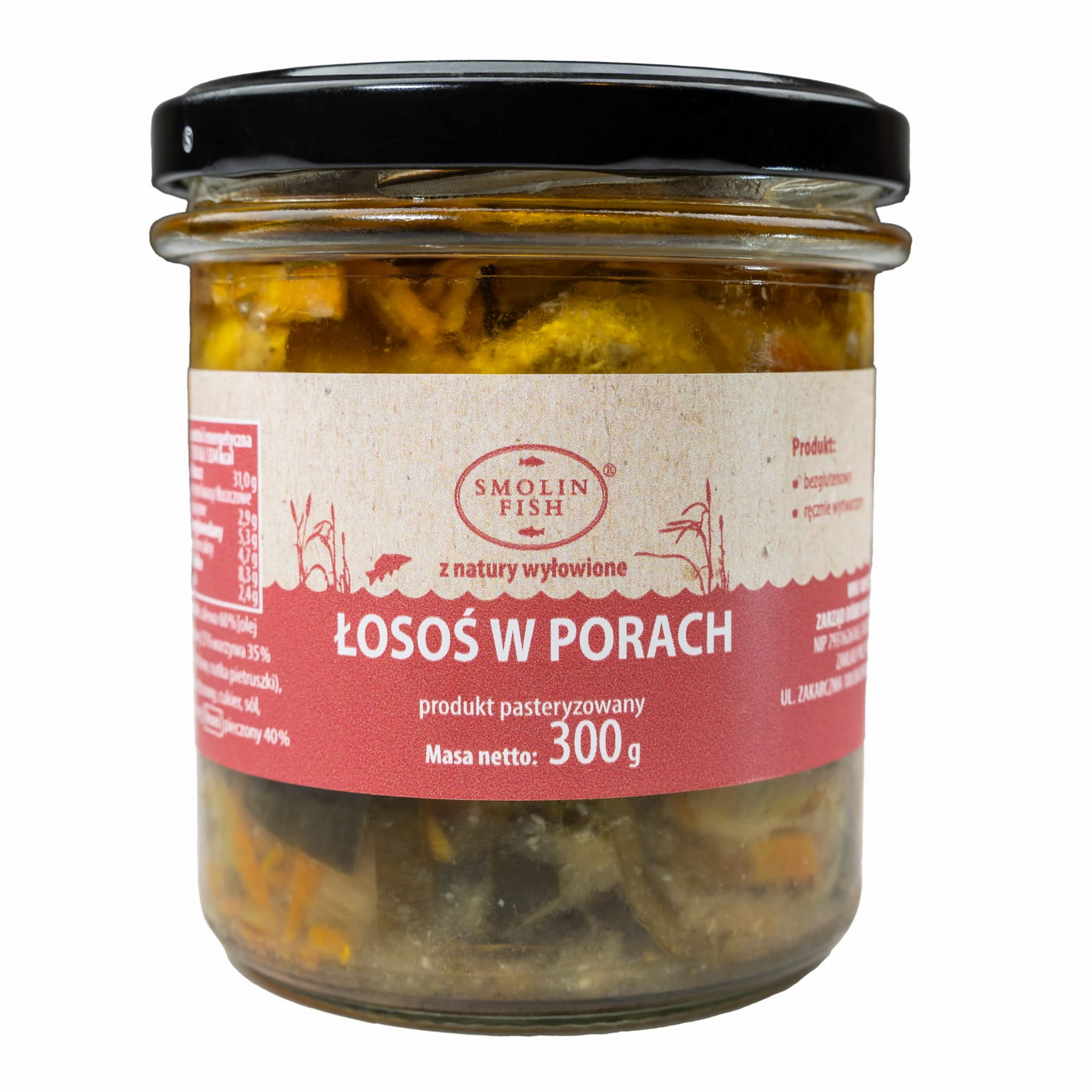 Łosoś w porach 300g