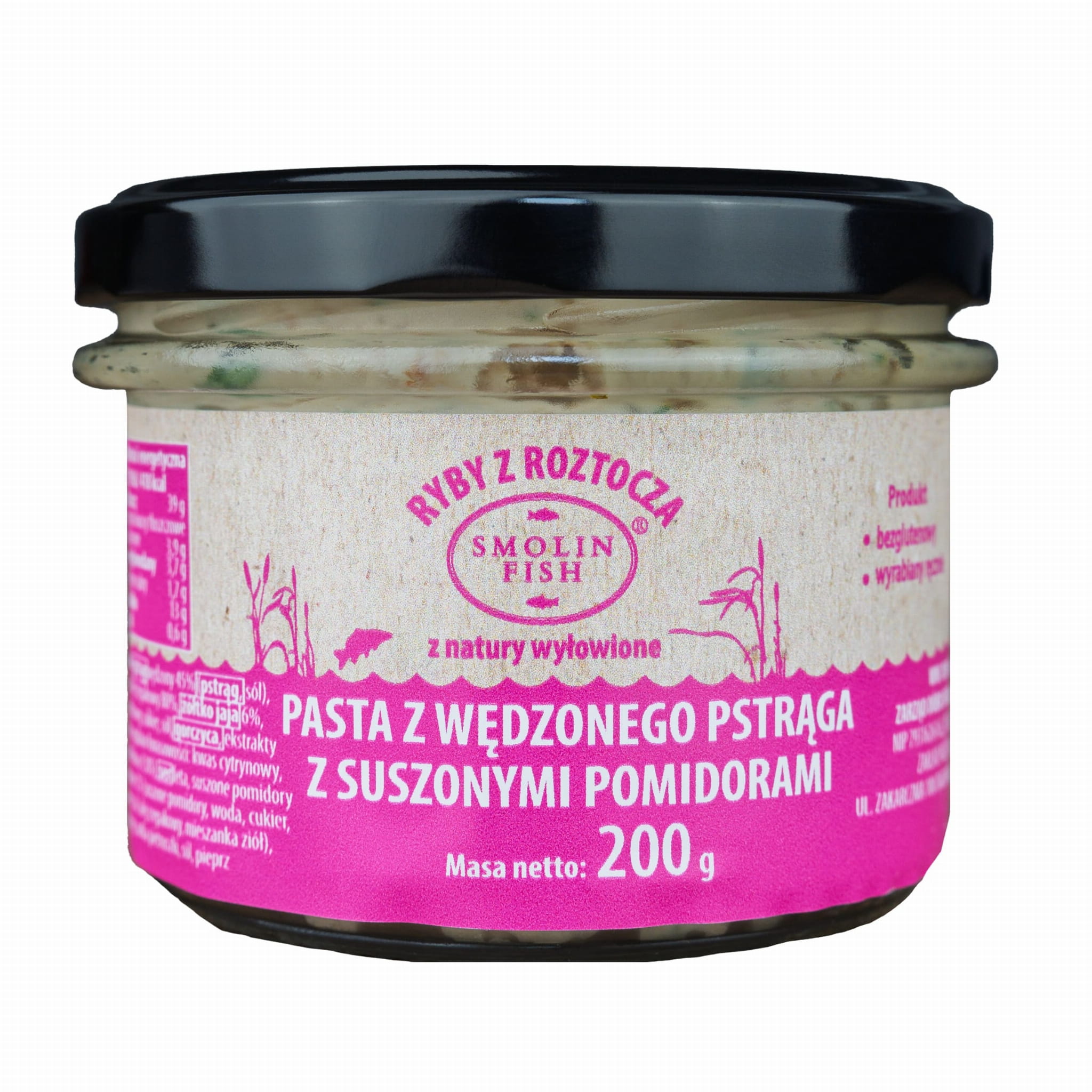 Pasta z wędzonego pstrąga z suszonymi pomidorami 200g