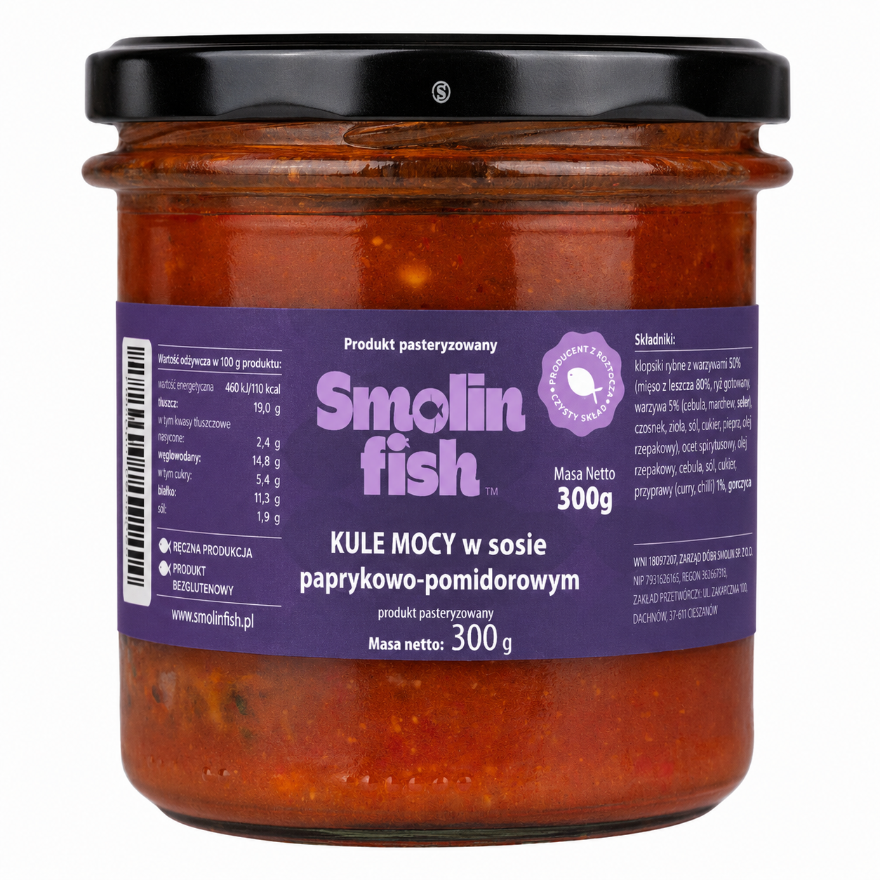 Rybne kule mocy w sosie paprykowo-pomidorowym 300g