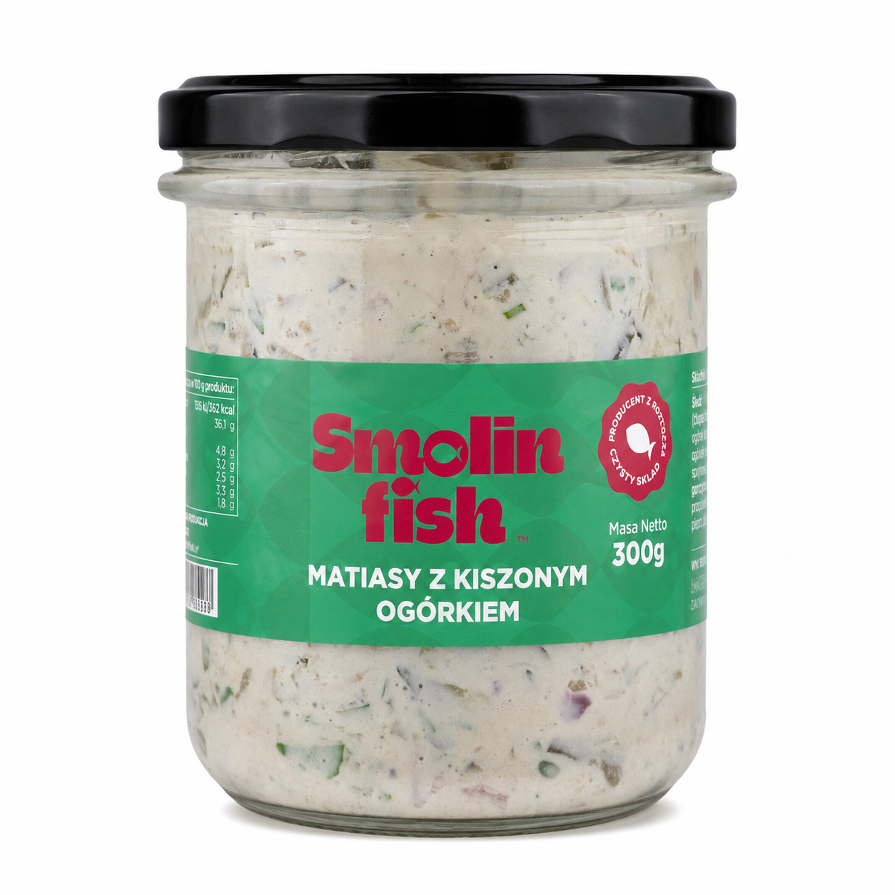 Matjasy holenderskie z kiszonym ogórkiem 300g