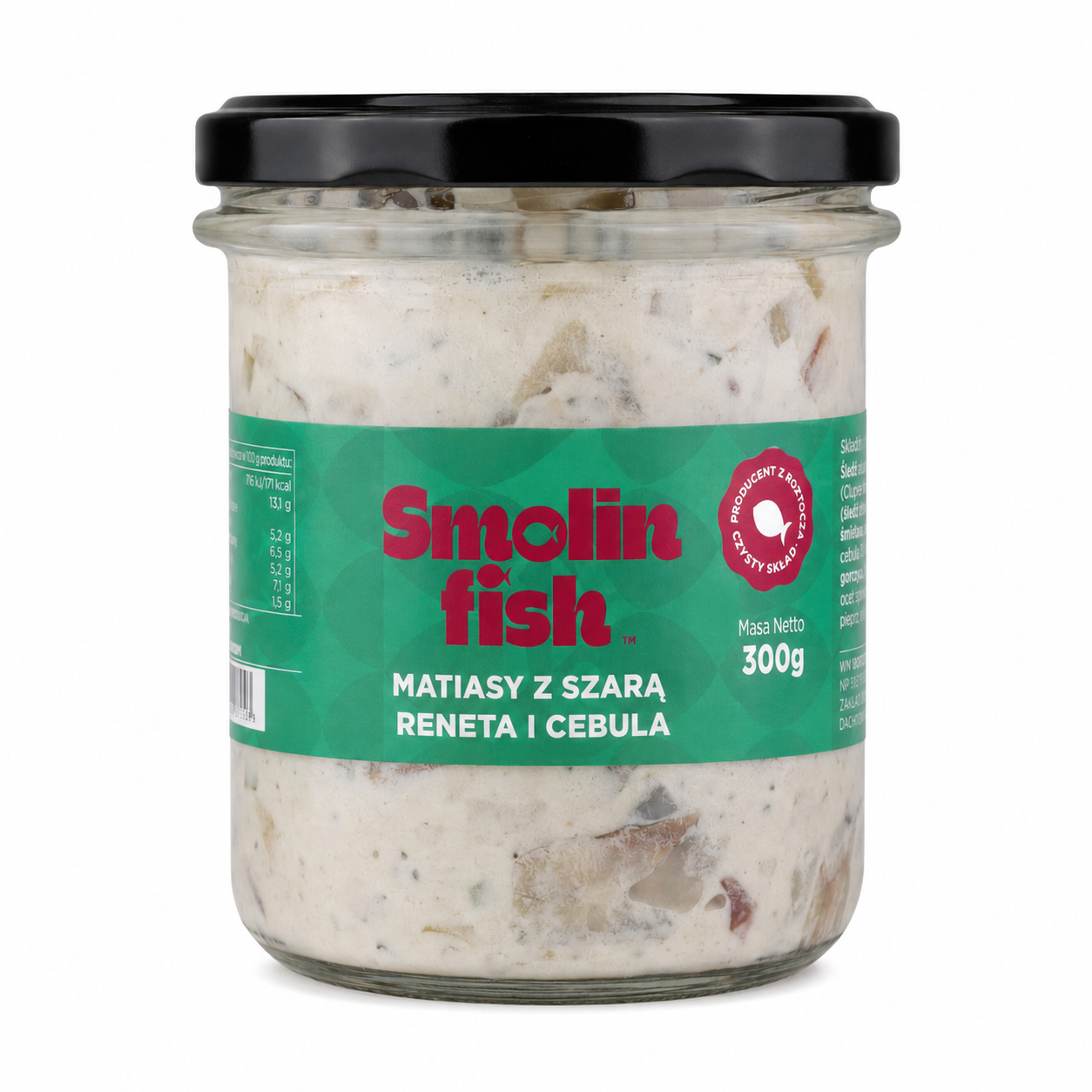 Matjasy holenderskie z szarą renetą i cebulką 300g