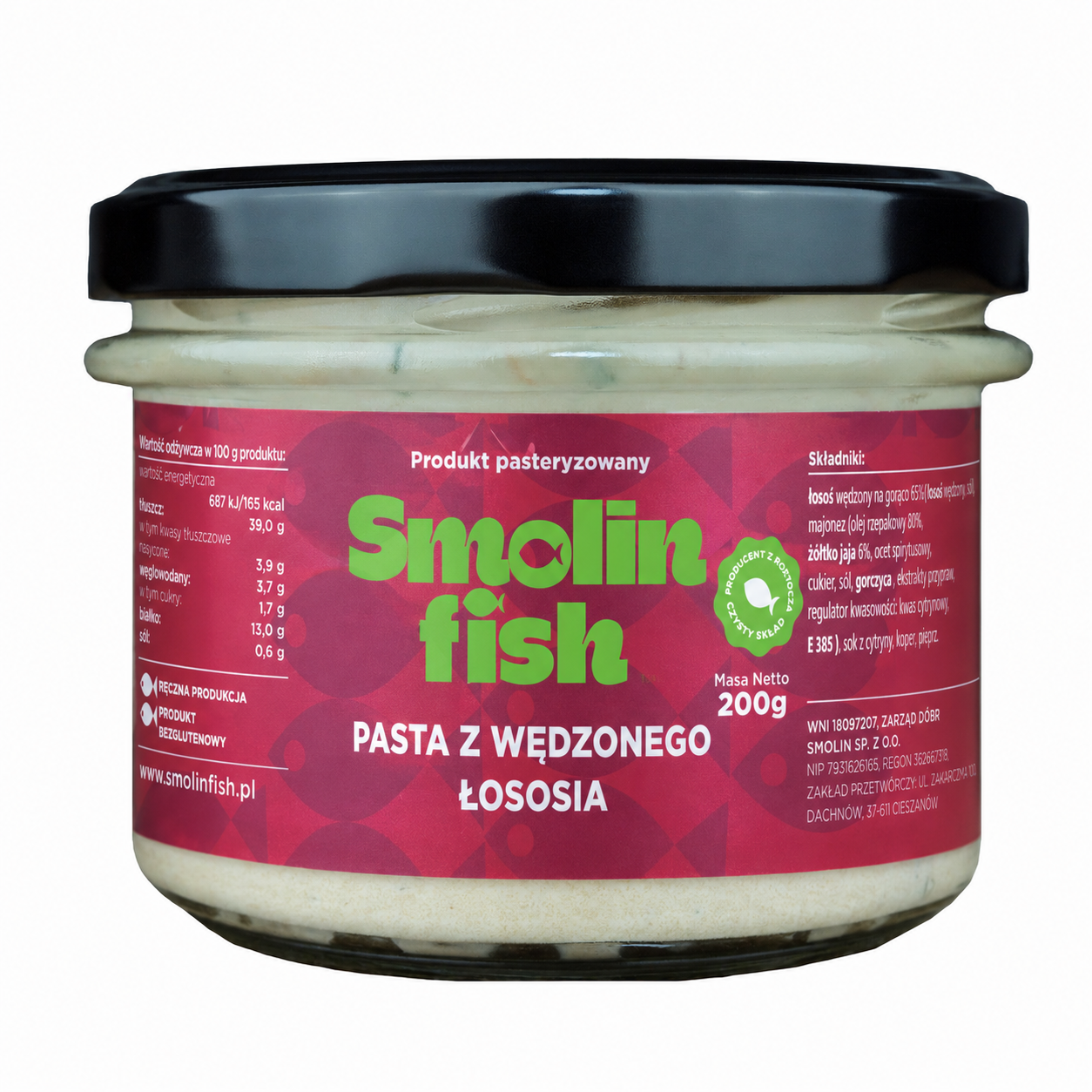 Pasta z wędzonego łososia 200g