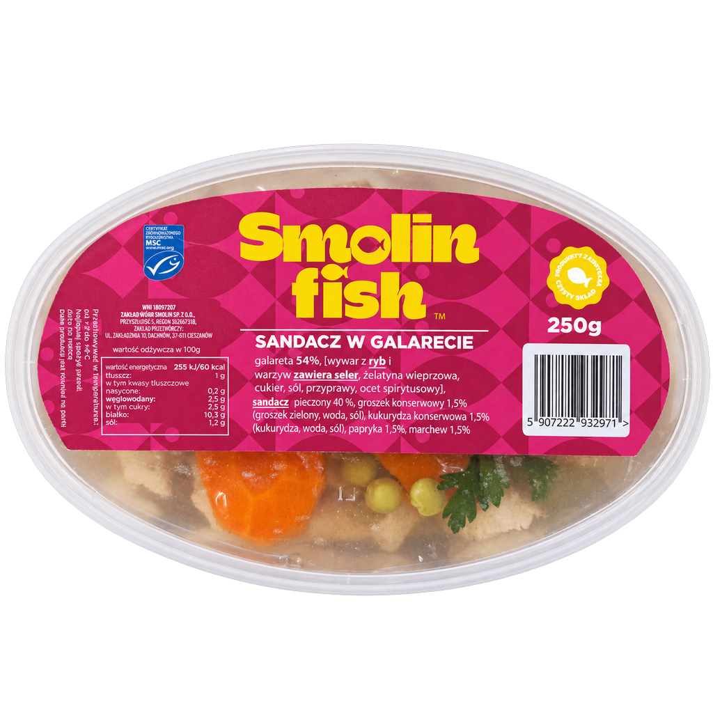 Sandacz w galarecie 250g