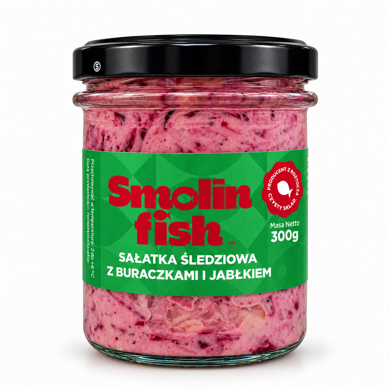 Sałatka śledziowa z buraczkiem i jabłkiem 300g