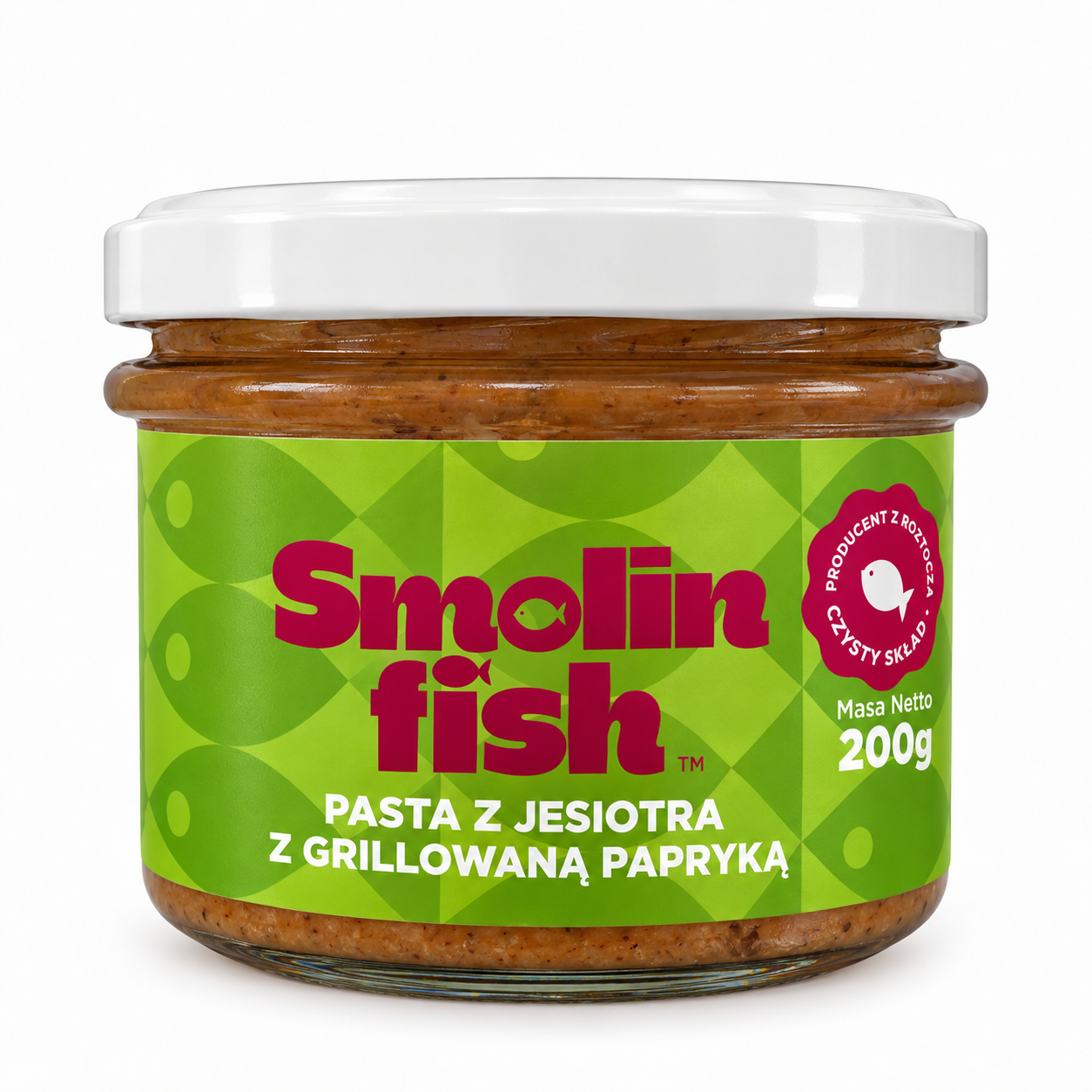 Pasta z jesiotra z grillowaną papryką 200g